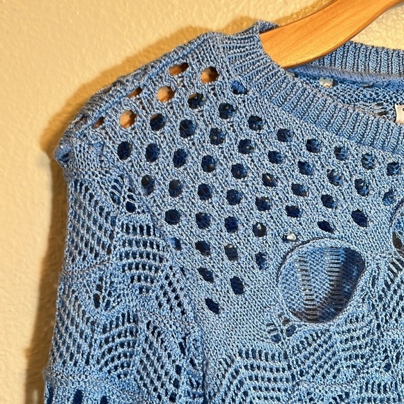 ASOS Design Blue Crop Sweater - Picture 3 of 12